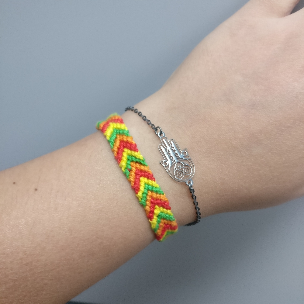 🧿Hamsa and handmade bracelet